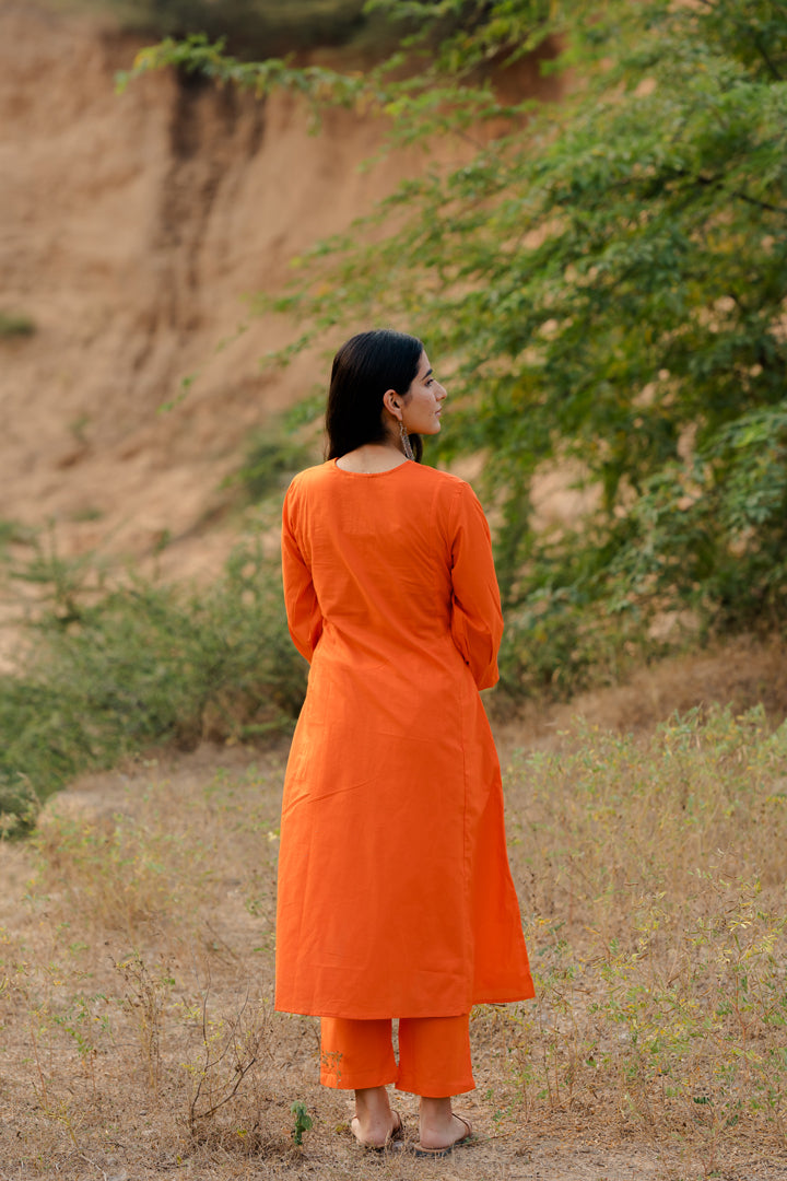 Orange Kurta