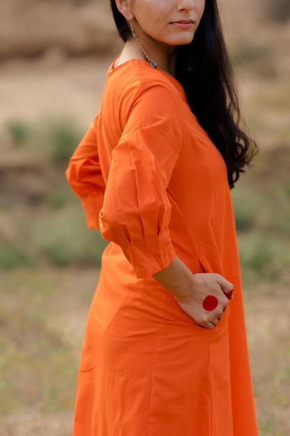 Orange Kurta