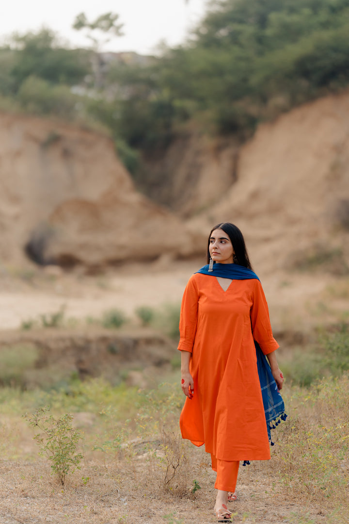 Orange Kurta