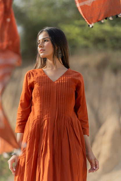 Caramello Kurta Set with Dupatta