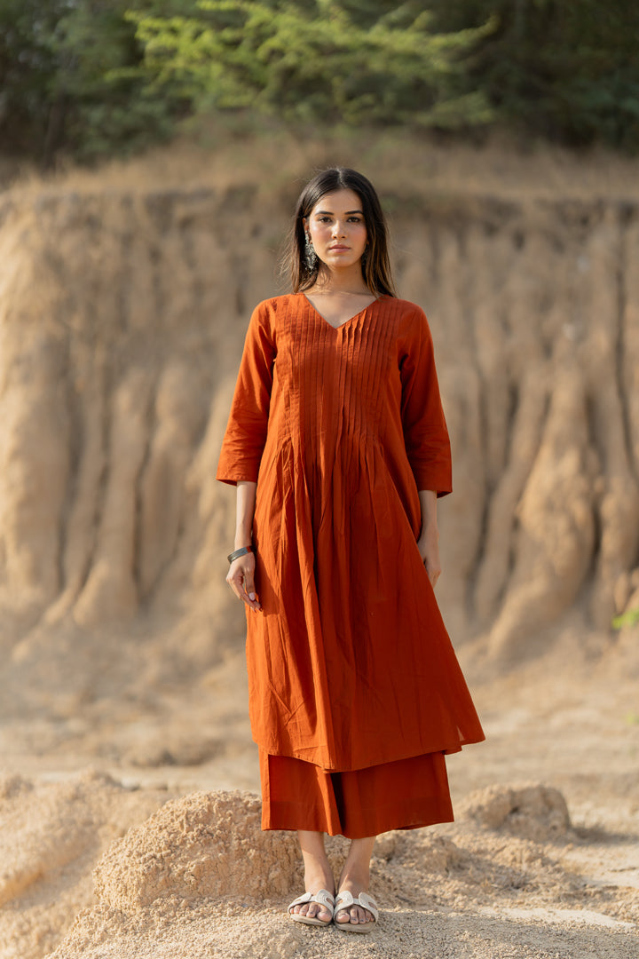 Caramello Kurta Set with Dupatta