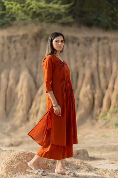 Caramello Kurta Set with Dupatta