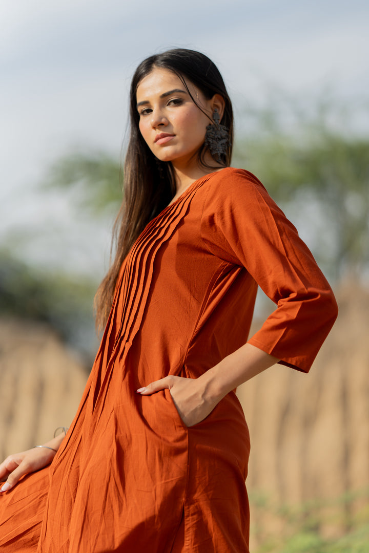 Caramello Kurta Set with Dupatta