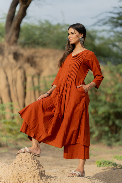 Caramello Kurta Set with Dupatta