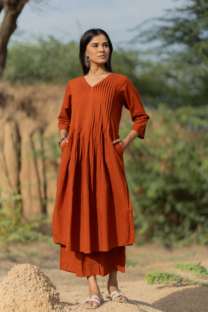 Caramello Kurta Set with Dupatta