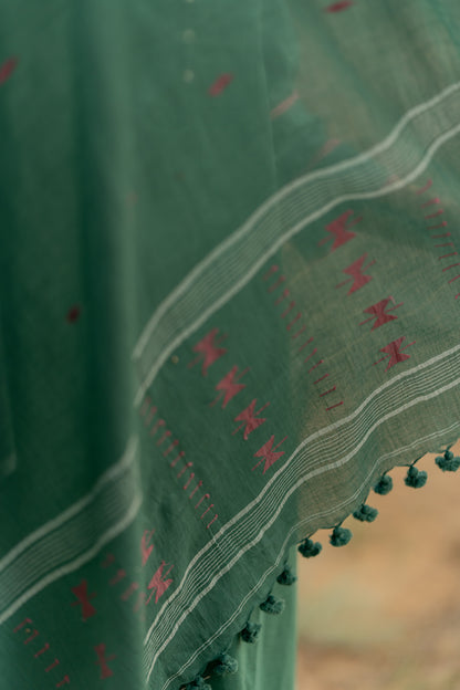 Fern Green Kurta Set with Dupatta