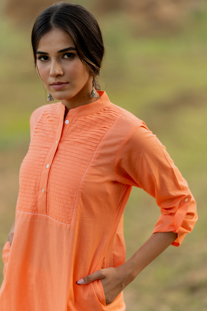 Blush Peach Kurta Set