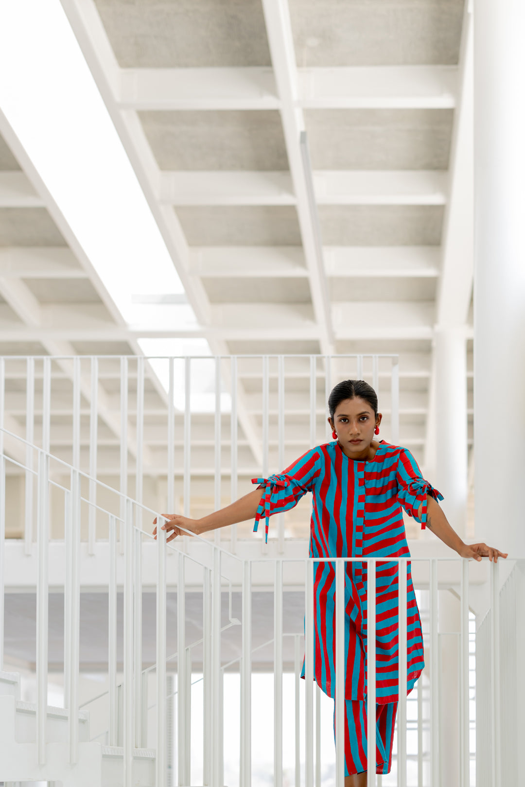 Poppy and Blue Stripe Tunic