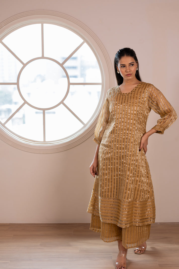 Praavi Striped Kurta Set