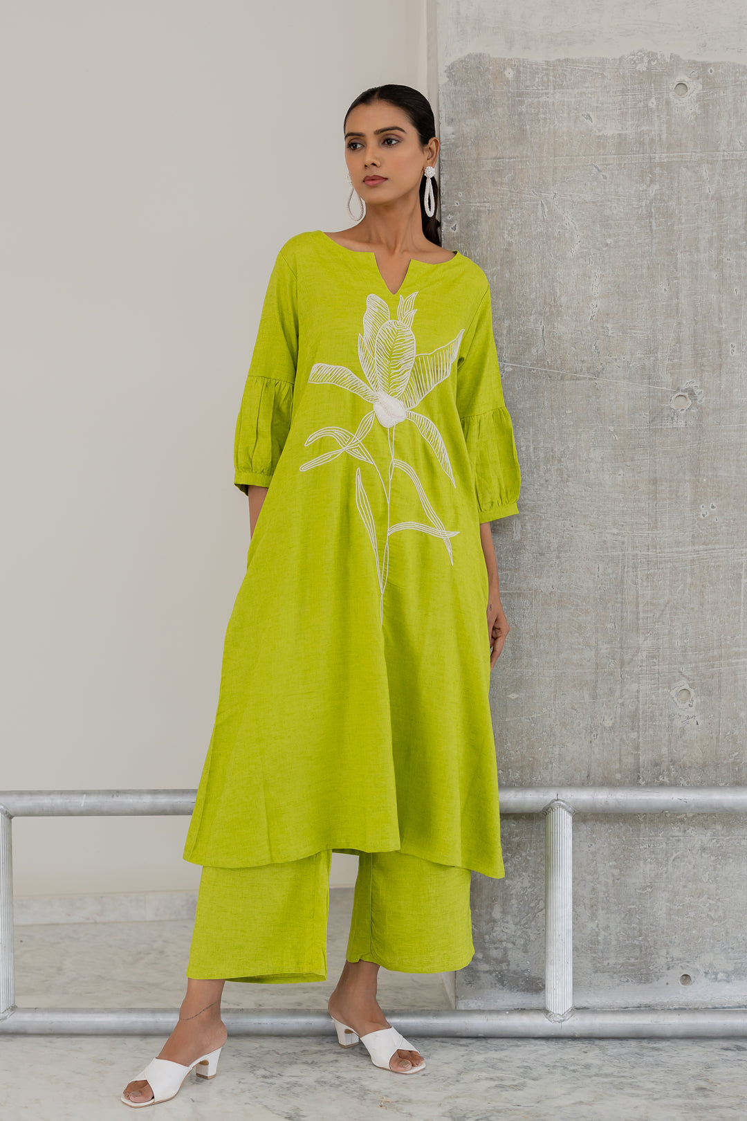 Matcha Bloom Kurta