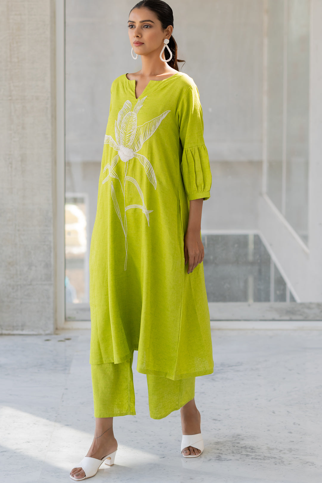 Matcha Bloom Kurta