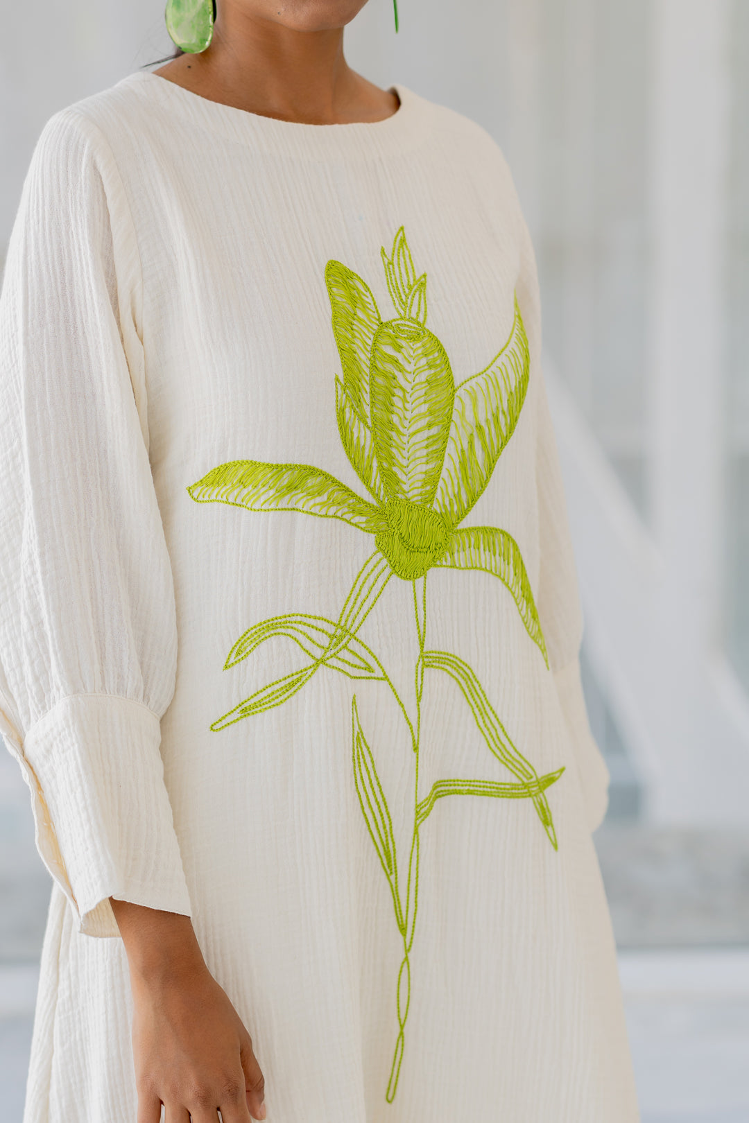 Vanilla Mist Embroidered Kurta