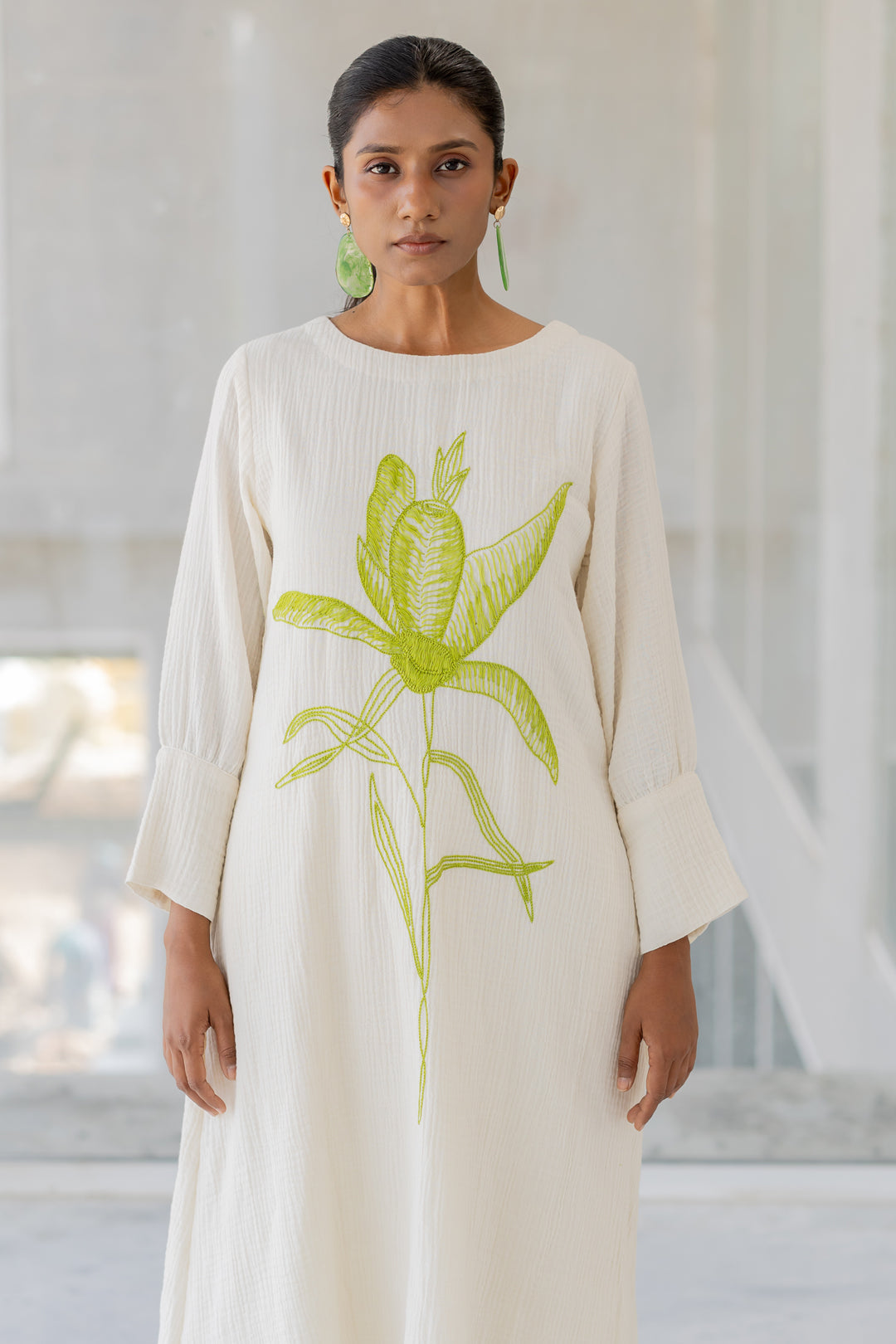 Vanilla Mist Embroidered Kurta