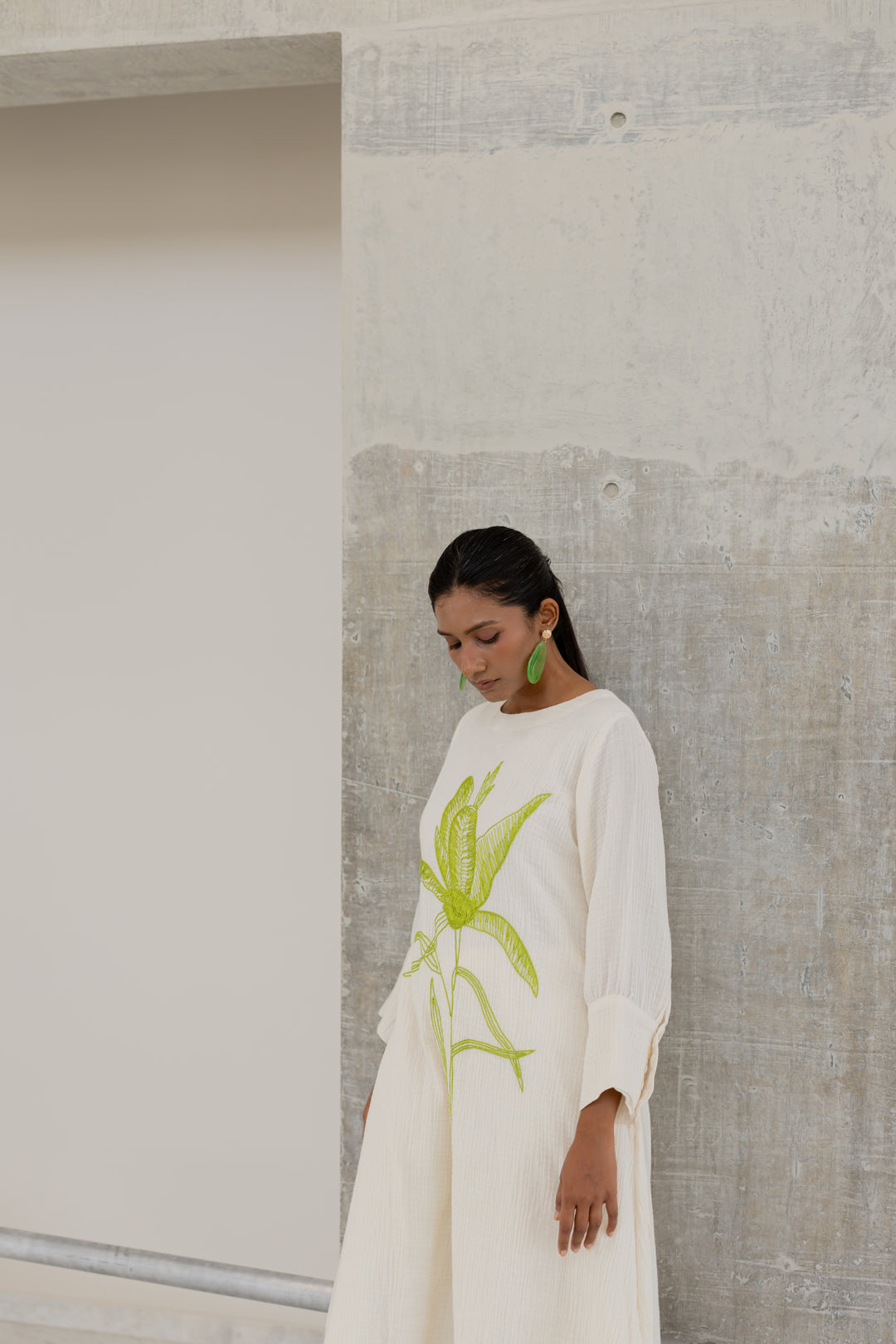 Vanilla Mist Embroidered Kurta