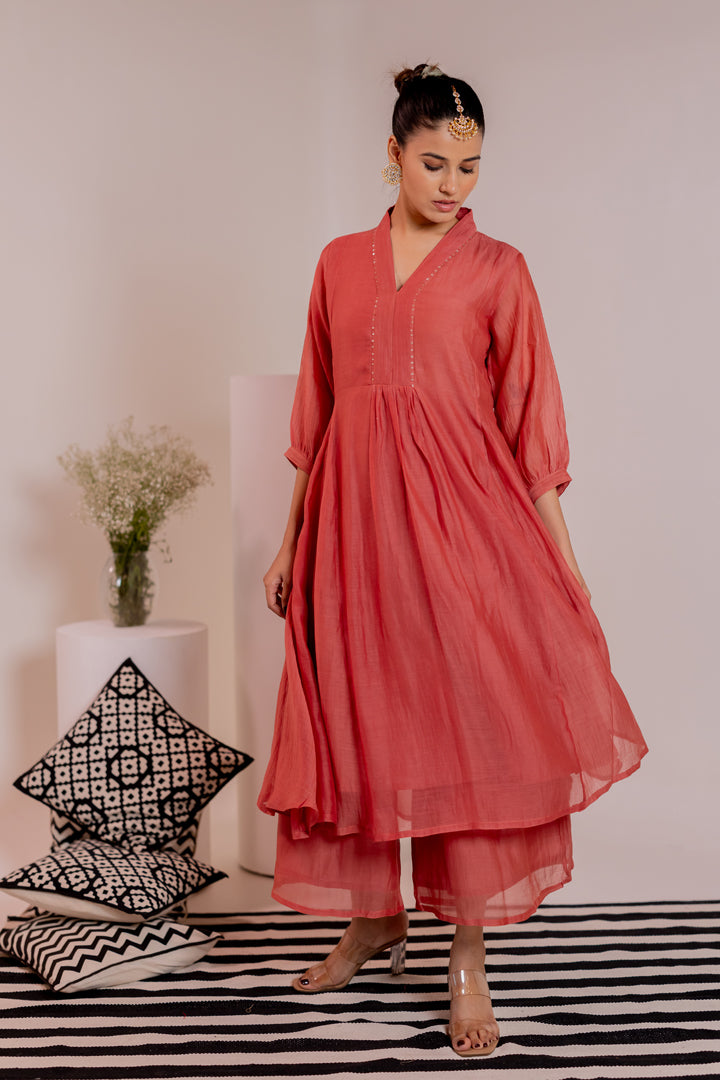 Taara Kurta Set with Chanderi Dupatta