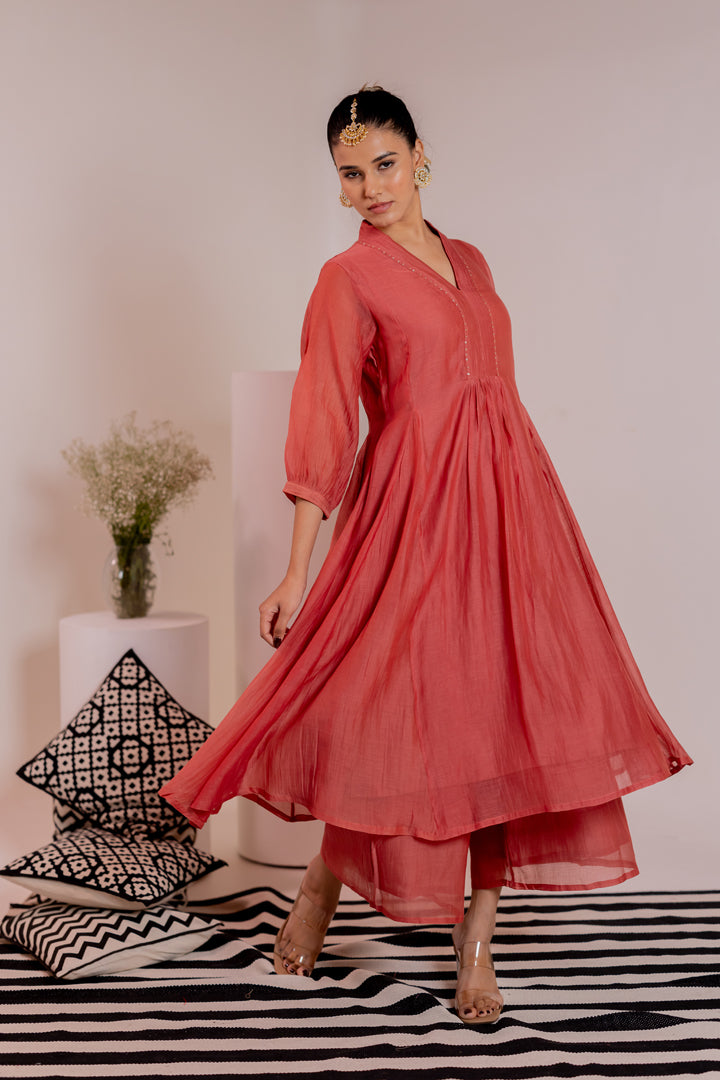 Taara Kurta Set with Chanderi Dupatta