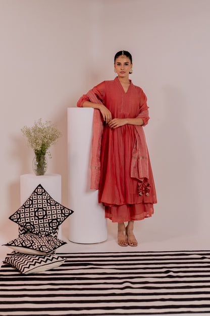 Taara Kurta Set with Chanderi Dupatta