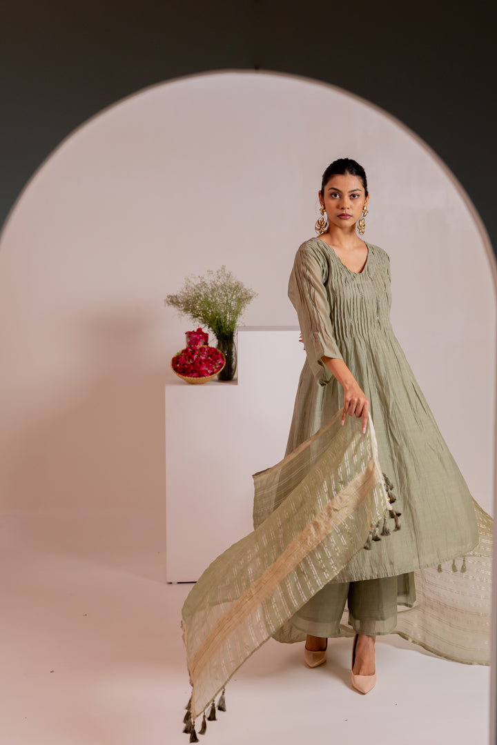 Kaper Kurta Set with Dupatta