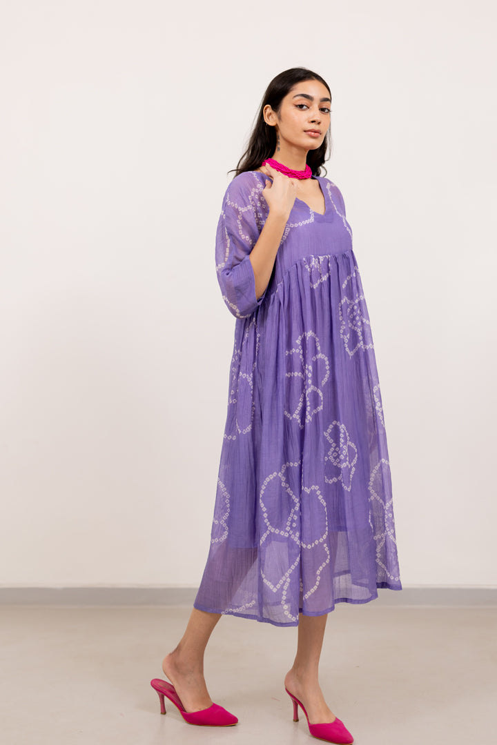 Wisteria Bandhej Dress