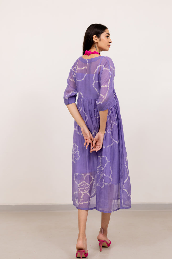 Wisteria Bandhej Dress