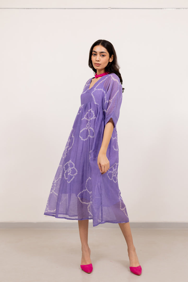 Wisteria Bandhej Dress