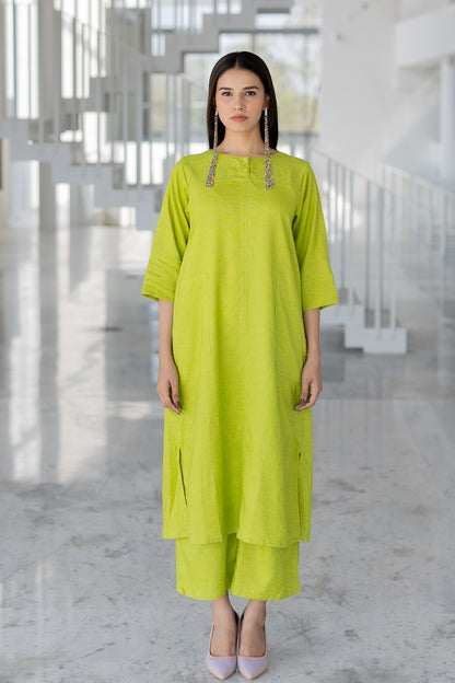 Avocado Green Kurta