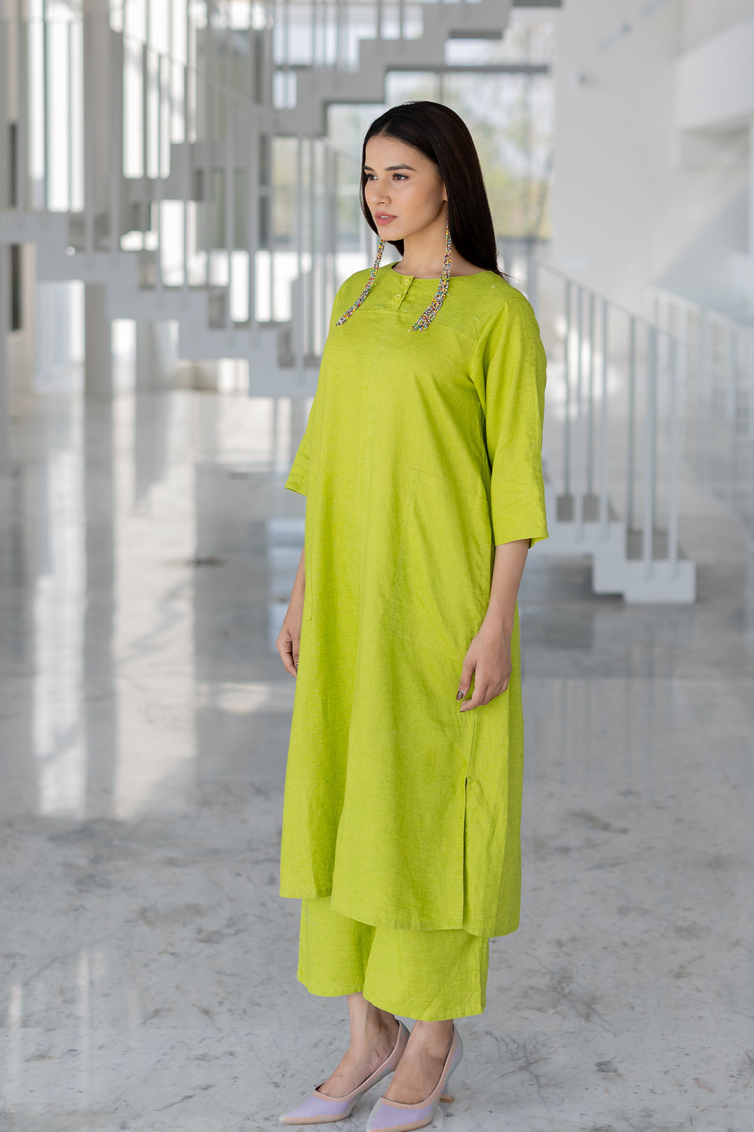 Avocado Green Kurta