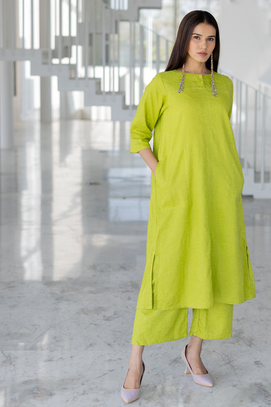 Avocado Green Kurta