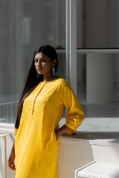 Sunflower Yellow Kurta Set