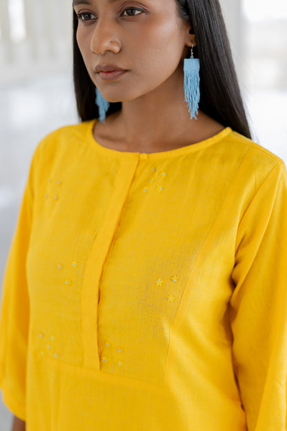 Sunflower Yellow Kurta Set