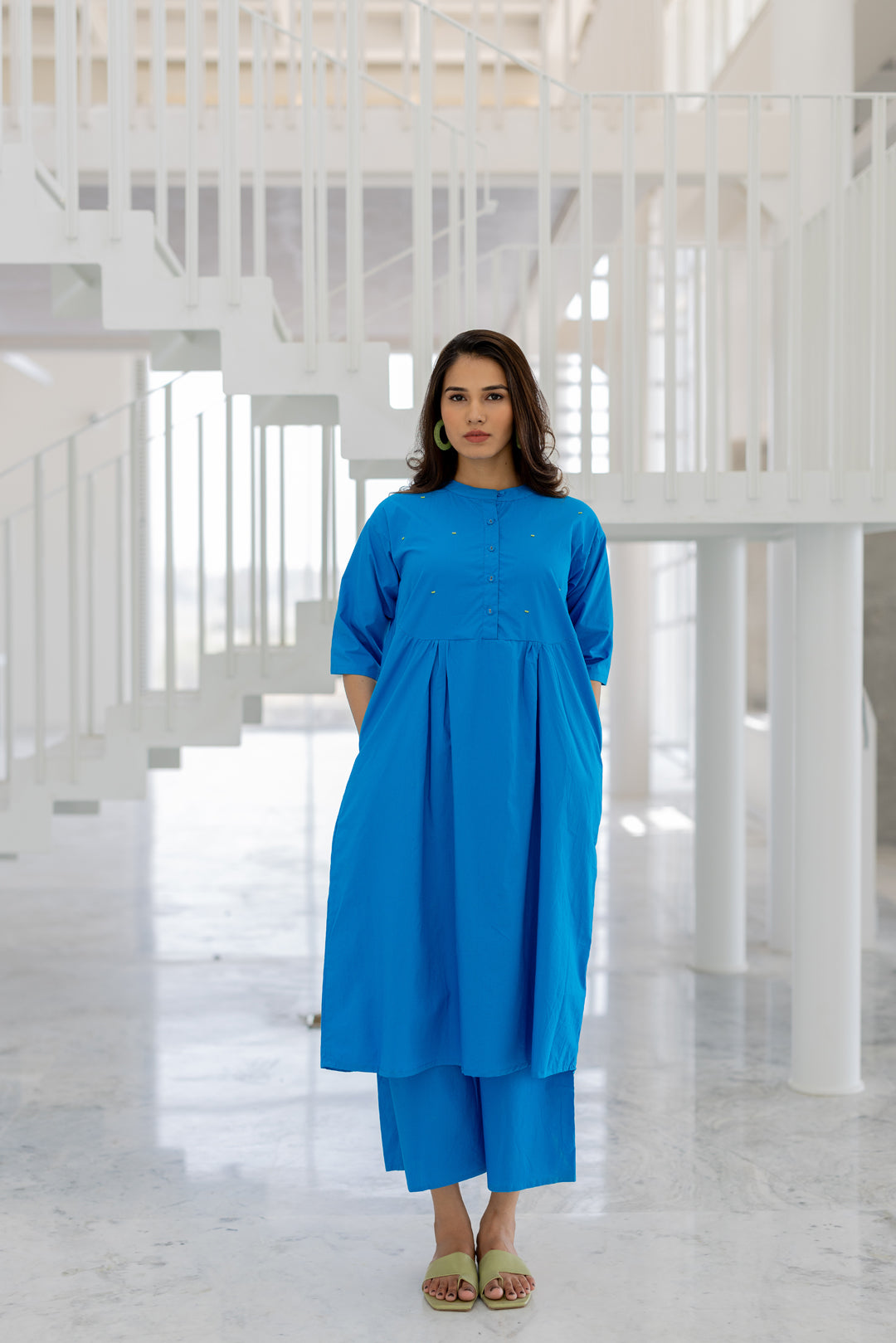 Azure Horizon Tunic Co-Ord