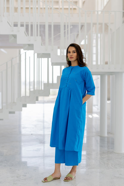 Azure Horizon Tunic Co-Ord