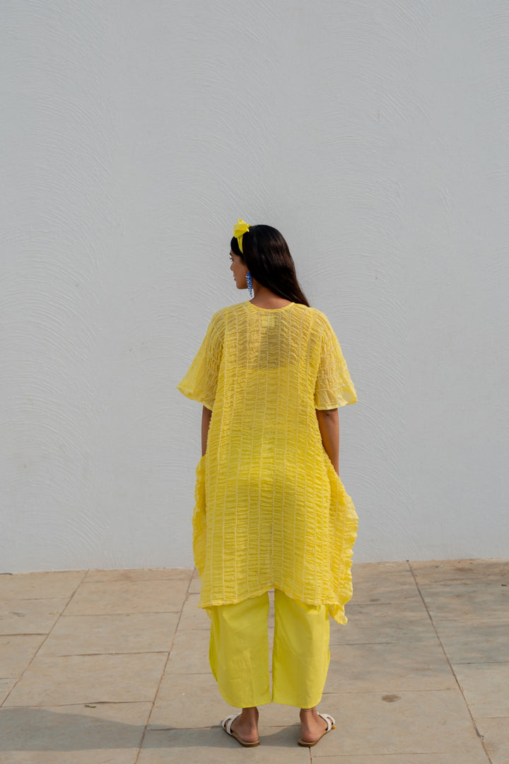 Iced Lemon Kaftan with Pants