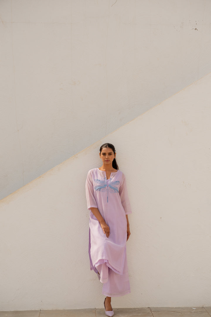 Dragonfly on a Thistle Kurta Set