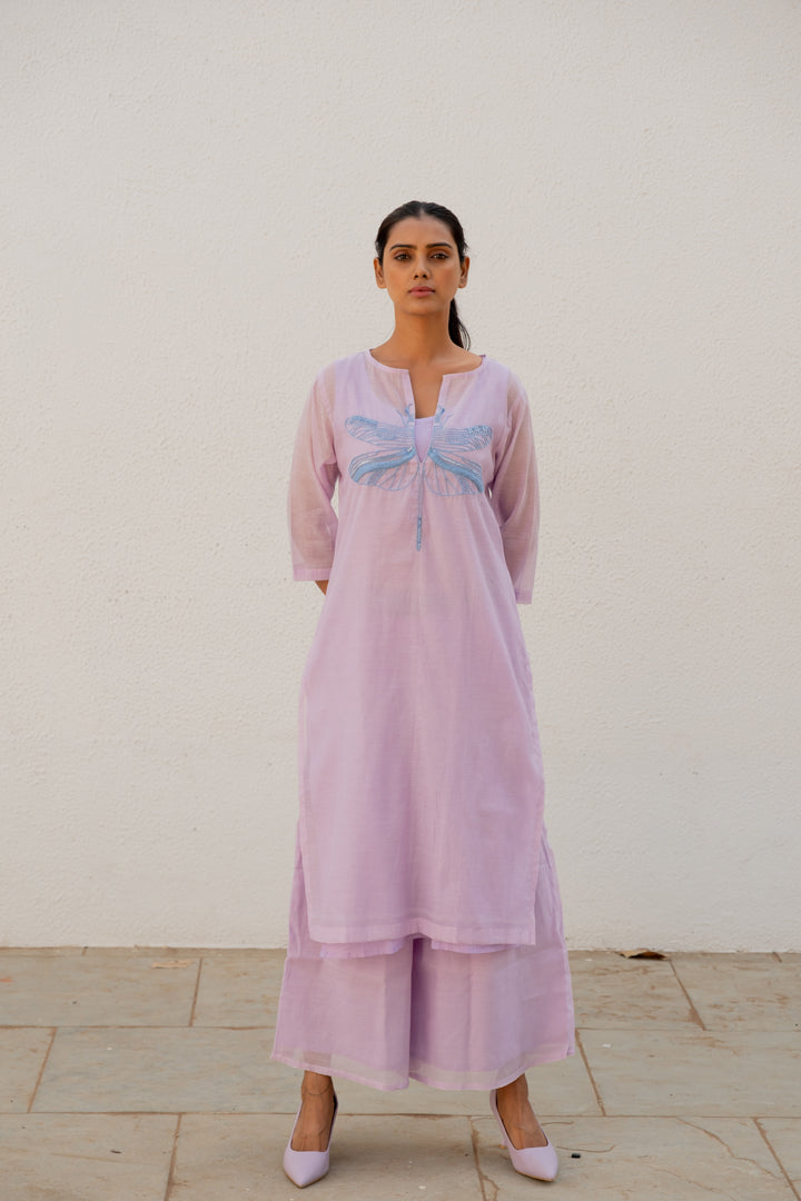 Dragonfly on a Thistle Kurta Set