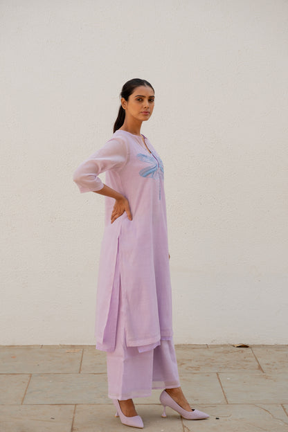 Dragonfly on a Thistle Kurta Set