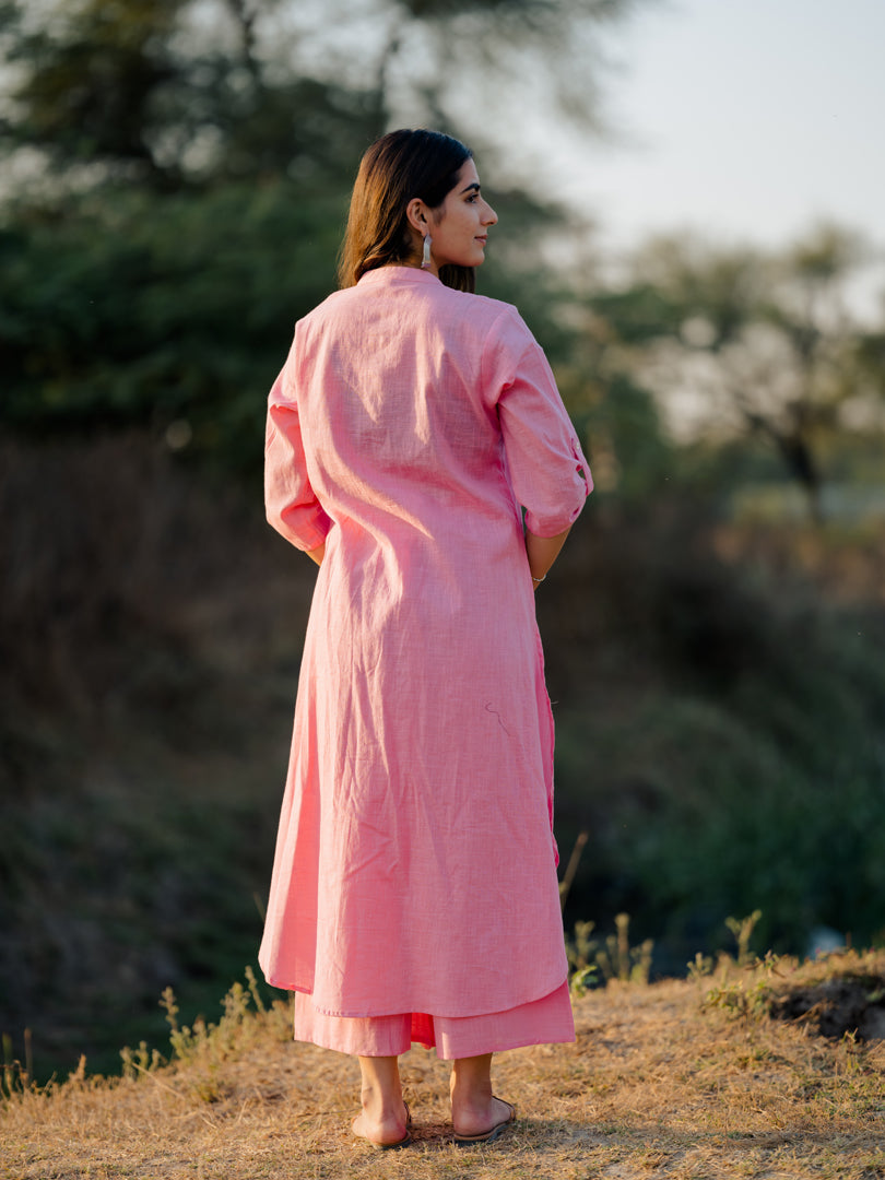 Light pink kurta set