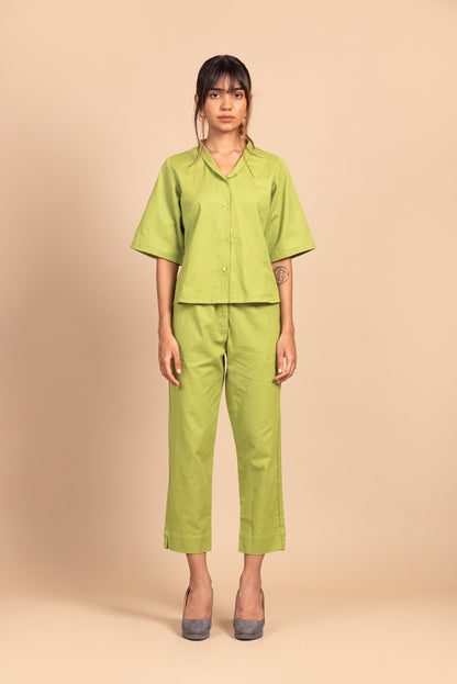 Tropical Green Linen Co-Ord